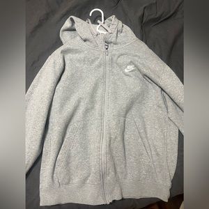 Grey Nike zip up